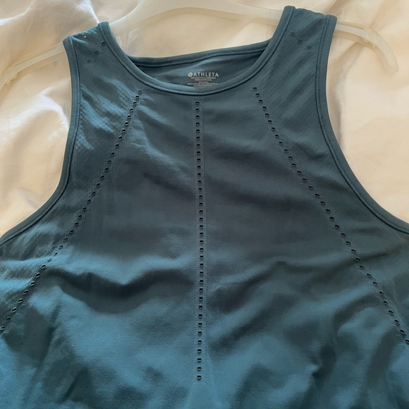 Athleta size S dark green tank - Picture 5 of 6